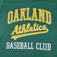Vintage 90s Oakland A’s Shirt Mens Jersey Green Logo 7 Baseball MLB Adult Sz Xl