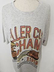 Comfort Colors Gray Geller Cup Champ TV FRIENDS Theme T-Shirt Size Large