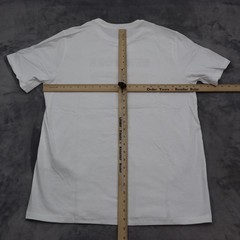 Levi Strauss Shirt Mens L White Short Sleeve Crew Neck Graphic Print Cotton Knit