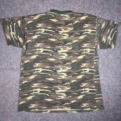 City Wear Camouflage T-Shirt Mens 3XL Green Big Tall Tiger Stripe Cotton Tee VTG