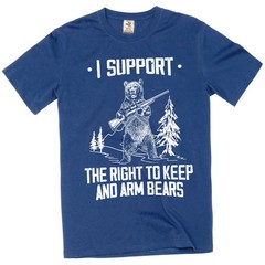I support the right to keep and arm bears Funny Tee shirt second amendment Tee