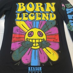 BORN LEGEND Reason Brand Long Sleeve T SHIRT Sz Uni M Street Wear Art