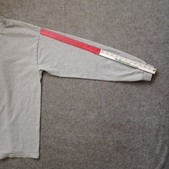 Vintage Nike T Shirt Mens Large Gray Embroidered Center Swoosh Long Sleeve Y2K