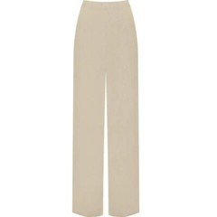 Ladies Palazzo Wide Leg Flared Elasticated Stretch Plain Trousers Womens Wide