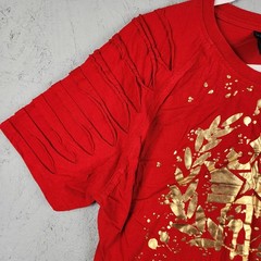 Vintage Switch Remarkable Shirt Mens 2XL Red Gold Foil Laurel Graphic Star Crown