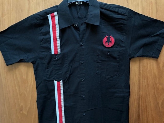 Vintage 1990’s Rocket From The Crypt Button Up Work Shirt w/ Patch punk rock M