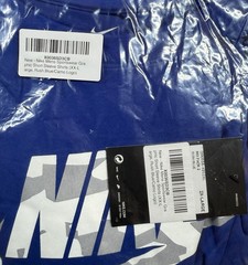 Nike Shirt Blue The Camo Swoosh Logo Graphic Tee Men’s XXL 2XL Royal New w/ Tags
