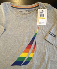 Nautica Pride Men’s Medium T-Shirt – New with Tags – Mint – Free Shipping