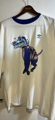 adidas Men’s Fresh Tee Short Sleeve T-Shirt Black/White, Crew Neck, Size XL
