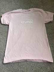 Crumbl Crumble Cookie Pink Crew Shirt Small XX