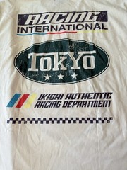 BrandMakers Tokyo Japan Racing Graphic T-Shirt Mens XL Cream Heavyweight New