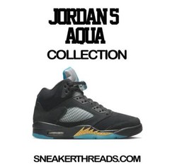 Shirt To Match Jordan 5 Aqua Shoes Aquatone – Blessed Angel Tee