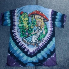 Liquid Blue Alice In Wonderland Shirt Mens Large Tie Dye Graphic Psychedelic Tee