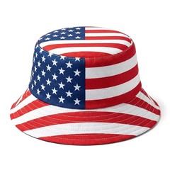 American-Flag-Bucket-Hat Reversible-Patriotic-USA-Cap Stars Stripes Outdoor F…