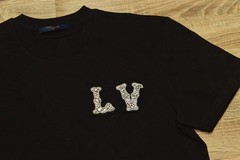 Louis Vuitton Mens Embroidered T-shirt Size XL