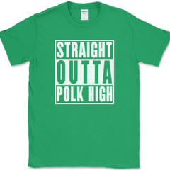 Straight Outta Polk High T-Shirt Funny Al Bundy Married With Children Tee
