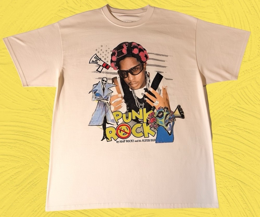 Asap Rocky Don’t Be Dumb T Shirt Size Xtra Large Multicolor Headgear Classic