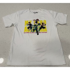Uniqlo My Hero Academia T-Shirt Men XS White Excellent Anime Streetwear Graphic