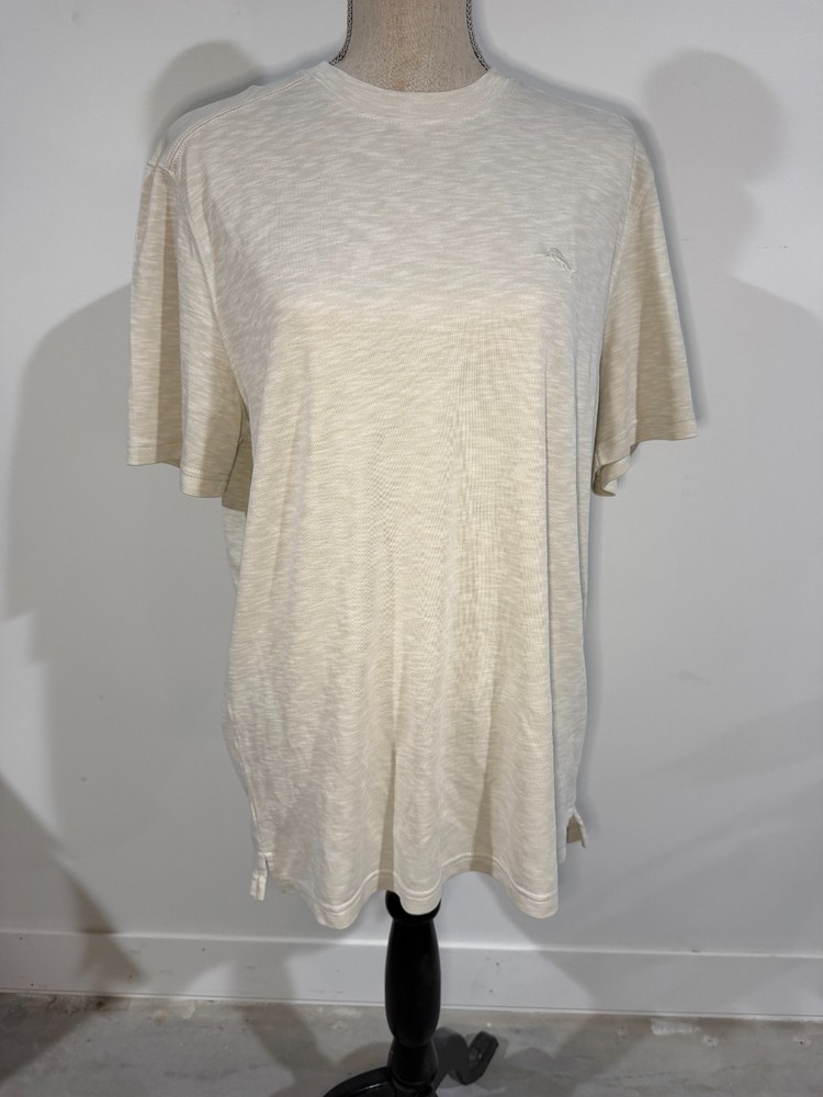 EUC Men’s Tommy Bahama Cream Color Size Medium T-Shirt