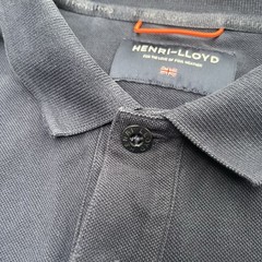 Henri Lloyd Mens Navy Blue Short Sleeve Polo Shirt Size Large