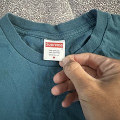 Men’s Supreme X Independent F the Rest Dark Slate Navy Blue L/S T Shirt Tee Sz M