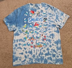 C Life Group Smurfs graphic tie-dye t-shirt Size XL(153)