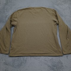 RRL Shirt Mens XL Brown Crew Neck Pullover Long Sleeve Cotton
