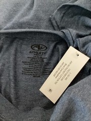 ATHLETIC WORKS Breathable Navy Blue Short Sleeve Crew Neck T-Shirt Sz L*