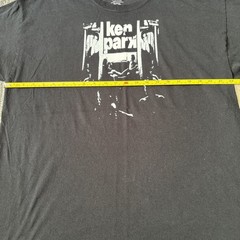 Ken Park DIY Screen Print shirt, XL Gildan thrifted, Larry Clark Harmony Korine