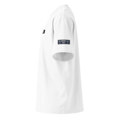 Unisex organic oversized high neck t-shirt