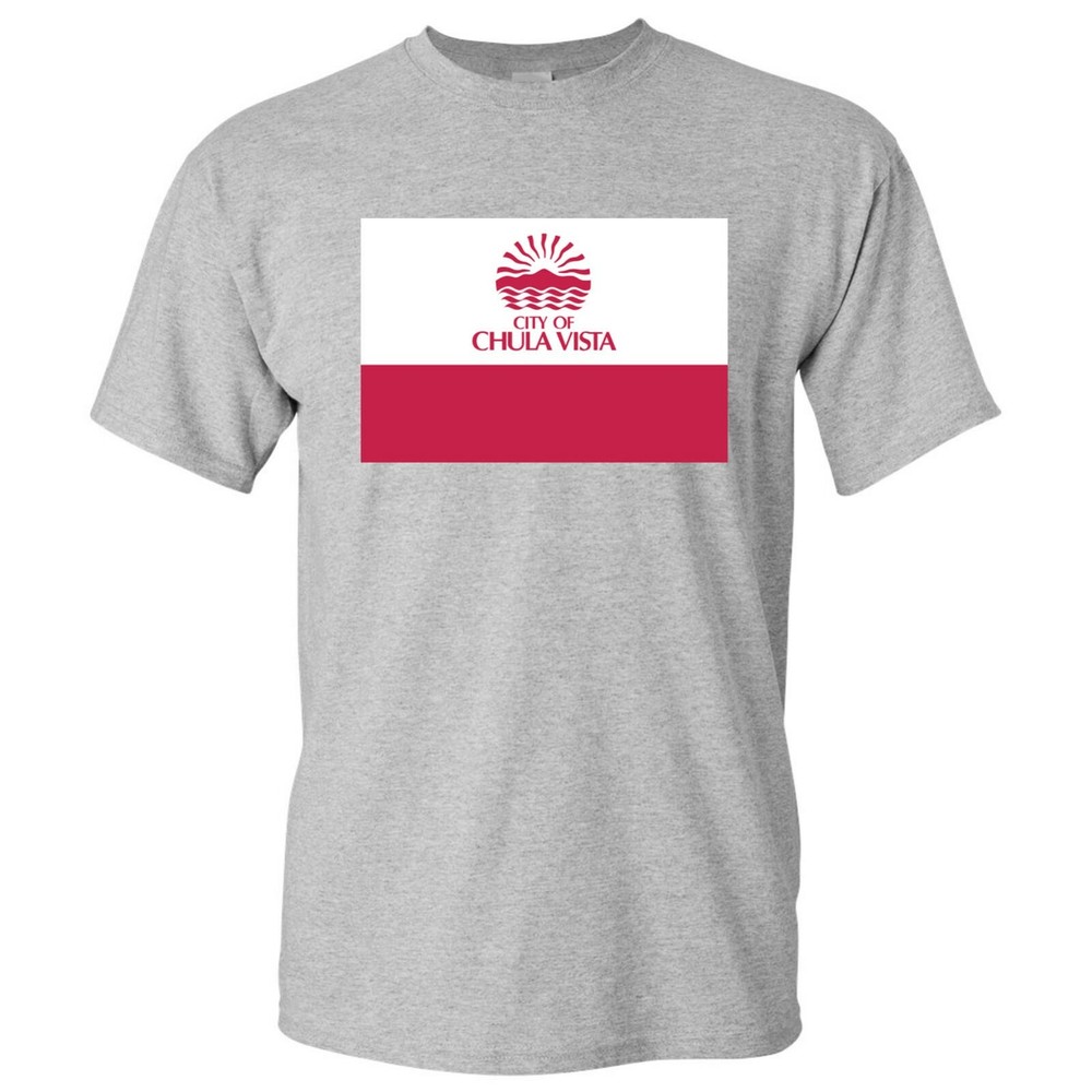 Chula Vista US City Flag – Hometown Sports Team USA T-Shirt – Sport Grey