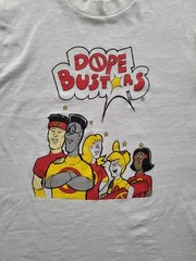 VINTAGE “DOPE BUSTERS” TSHIRT – LAPD DOPE BUSTERS – 80S – LAS ANGELES POLICE DPT