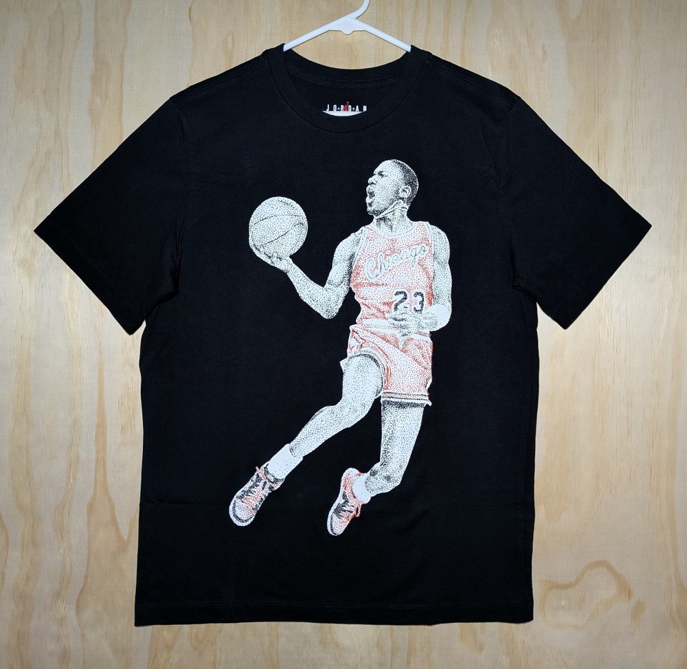 Nike Men’s Medium Air Jordan T-Shirt MJ Michael Jordan Dot Graphic Short Sleeve