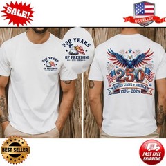 America’s 250th Anniversary Shirt, 1776-2026 USA Flag Patriotic T-Shirt S-5XL