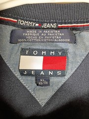Vintage Tommy Hilfiger Shirt Mens Multicolor Striped Crest Logo 90s Xtra Large