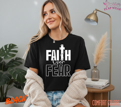Unisex Faith Over Fear Christian T-Shirt, Men T shirt,Women T shirt Gift Religio