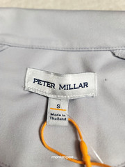 NWT Peter Millar Men’s British Gray Forge Camo Performance 1/4 Zip Golf Shirt, S