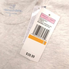 Vineyard Vines Shirt Mens S Heather Gray Chilly Peppers Campfire Long Sleeve NEW