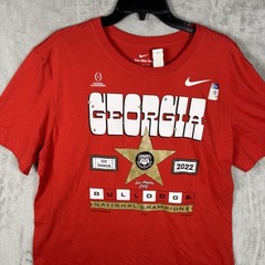 NIKE Men’s Large 2022 National Champions SHIRT UGA Bulldogs Georgia Dawgs