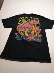 Men’s ALab Black Mushroom Tshirt Trip On This Shirt Cotton