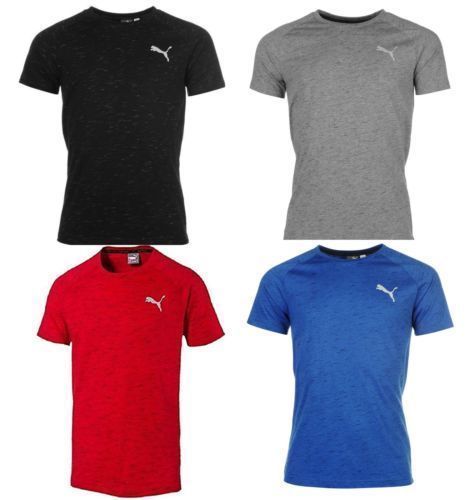 Puma Men’s T Shirt Evostripe Spaceknit DryCell Crew Neck Short Sleeve T-Shirt