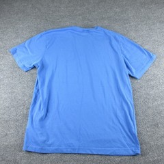 Nike Golf Shirt Mens XL Blue Short Sleeve Dri-FIT Logo Graphic Golf Tee