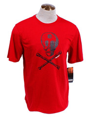 AND1 Men’s M Red Skull & Bones Short Sleeve T-Shirt Play at Your Own Risk