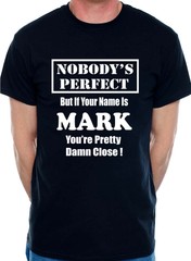 Mens Personalised T Shirt With Any Name Of Your Choice Mark Gift Fathers Day