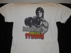 SteelWorkers are Forever Strong: “DTG” PRINT On 100% COTTON WHITE T-SHIRT LARGE