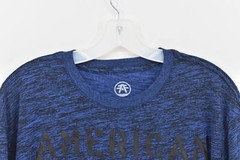 Mens American Fighter Fairbanks Graphic T-shirt, Blue, XL