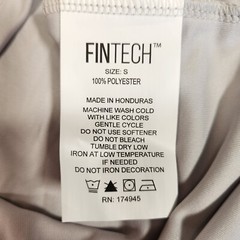 Fintech Shirt Mens Gray Rash Guard Fishing UV Sun Defender Quick Dry UPF 50+ NWT