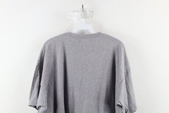 Vintage 90s Streetwear Mens XL Distressed Blank Pocket T-Shirt Heather Gray USA