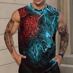 Viking Muscle 3D Tank Top