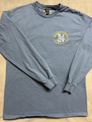 Salty Joes Long Sleeve T Shirt M Blue Skeleton Fishing Graphic Beach Outdoor